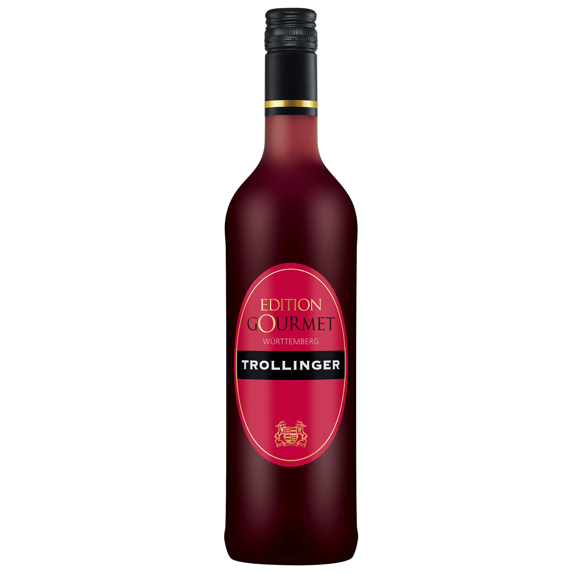 Rotweinflasche der Sorte Trollinger aus dem WZG Weinshop